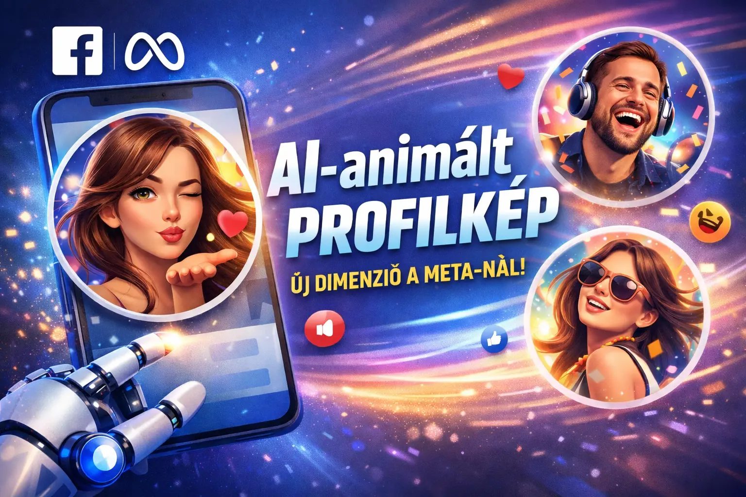 Animált profilképek a Facebook AI (Meta AI) segítségével, hamarosan!